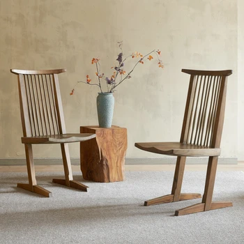 Liniște de vânt din lemn masiv înapoi mese și scaune de uz casnic de agrement scaune de designer de Carte, mese și scaune mici de familie
