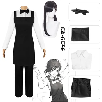Anime Drujba Om Higashiyama Kobeni Cosplay Costum Negru Peruca Agrafe Uniformă De Chelneriță Devil Hunter Tinuta De Halloween Haine