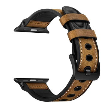 BEAFIRY 2020 noua moda Banda de Ceas Curele 42mm 44mm pentru Apple watch 4 5 Piele watchband Pentru iwatch 321 maro negru