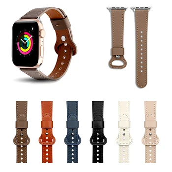 Moda Trupa Pentru Apple Watch 38mm 40mm 42mm 44mm Hasp Piele Subțire Stil Watchband iWatch Curea Seria 3 4 5 6 SE Bratara Curea