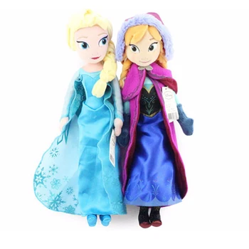 2 buc/lot 40cm Printesa Jucării de Pluș Drăguț Papusa Snow Queen Elsa Printesa Anna Papusa de Plus Moale Jucărie de Pluș Jucarii pentru Fete Xmas Cadouri